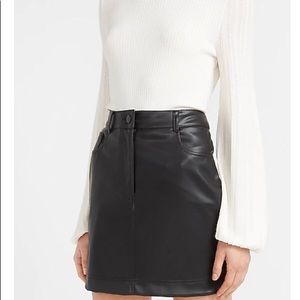 Express Sz,2. High waisted vegan leather shirt